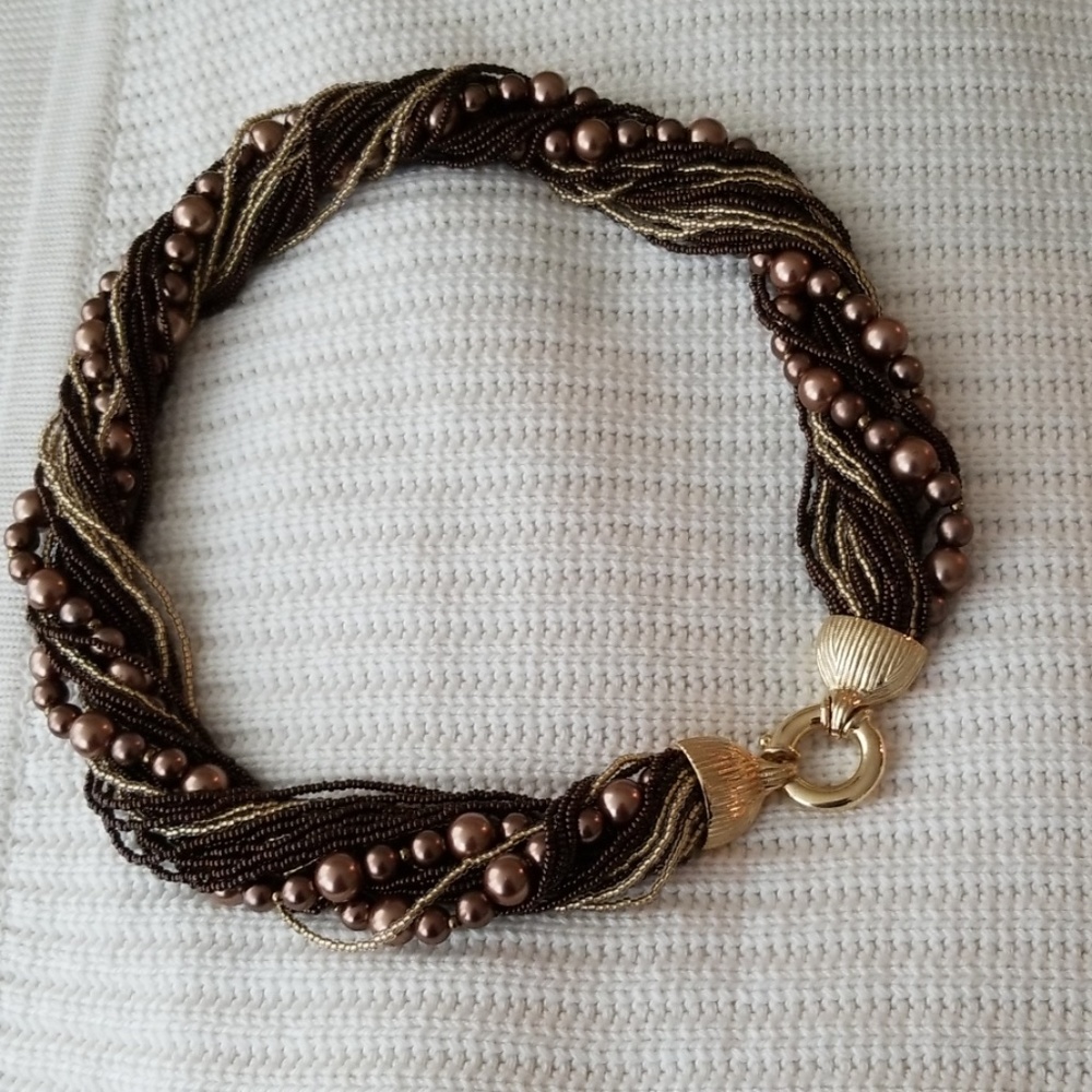 Venetian Crystal Torsade Necklace